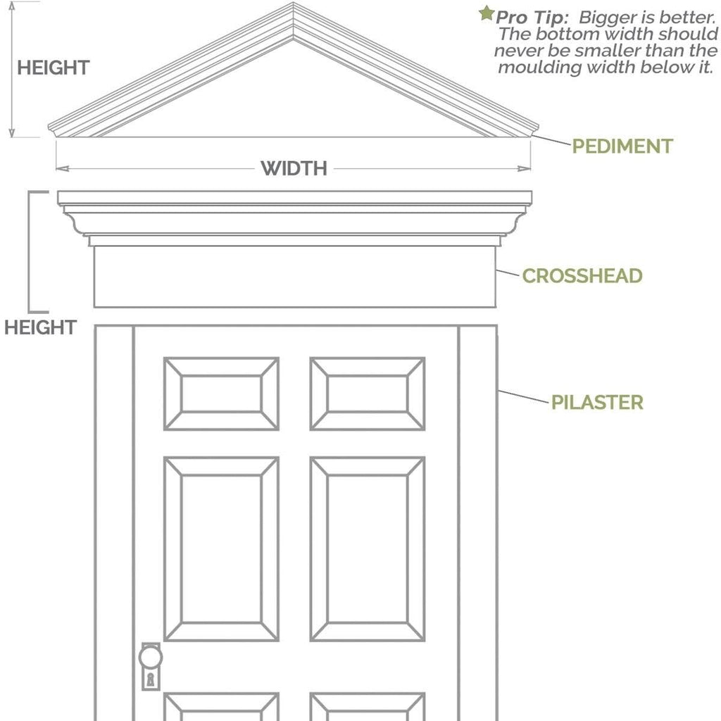 PVC Pilaster with Decorative Capital & Base (Pair) L5268