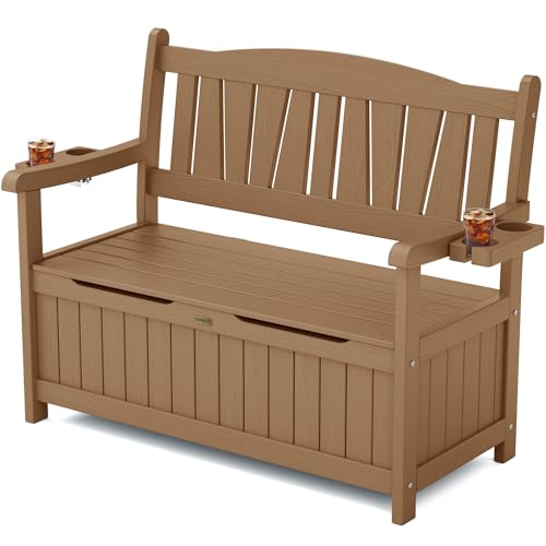Grey HIPS Outdoor Storage Bench E4471