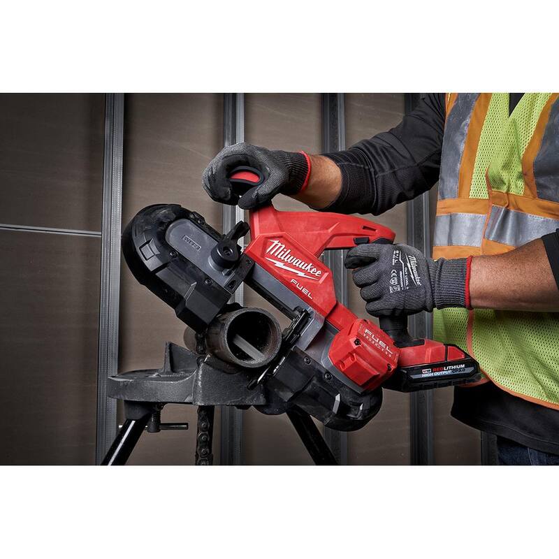 18-Volt Lithium-Ion Brushless Cordless Compact Bandsaw Kit with 1/4 in. Hex Impact Driver N408