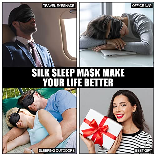 20 Pieces Silk Sleep Mask with Adjustable Strap O437
