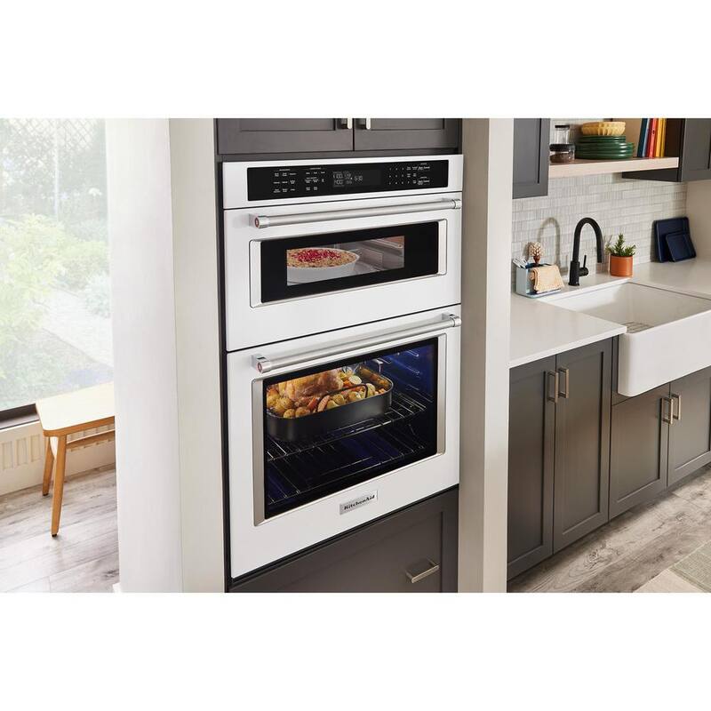 Electric Wall Oven and Microwave Combo in White R167