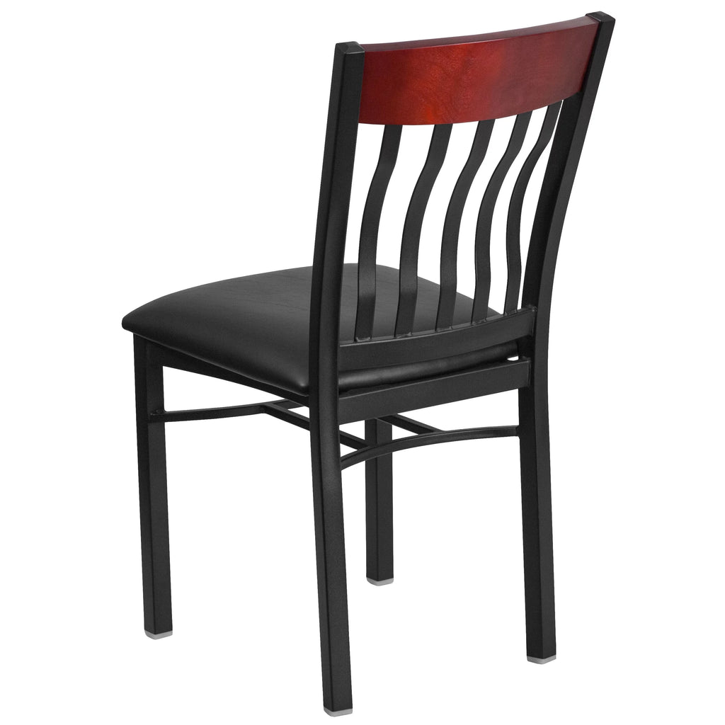 Black Mahogany Wood Dining Chair T4605