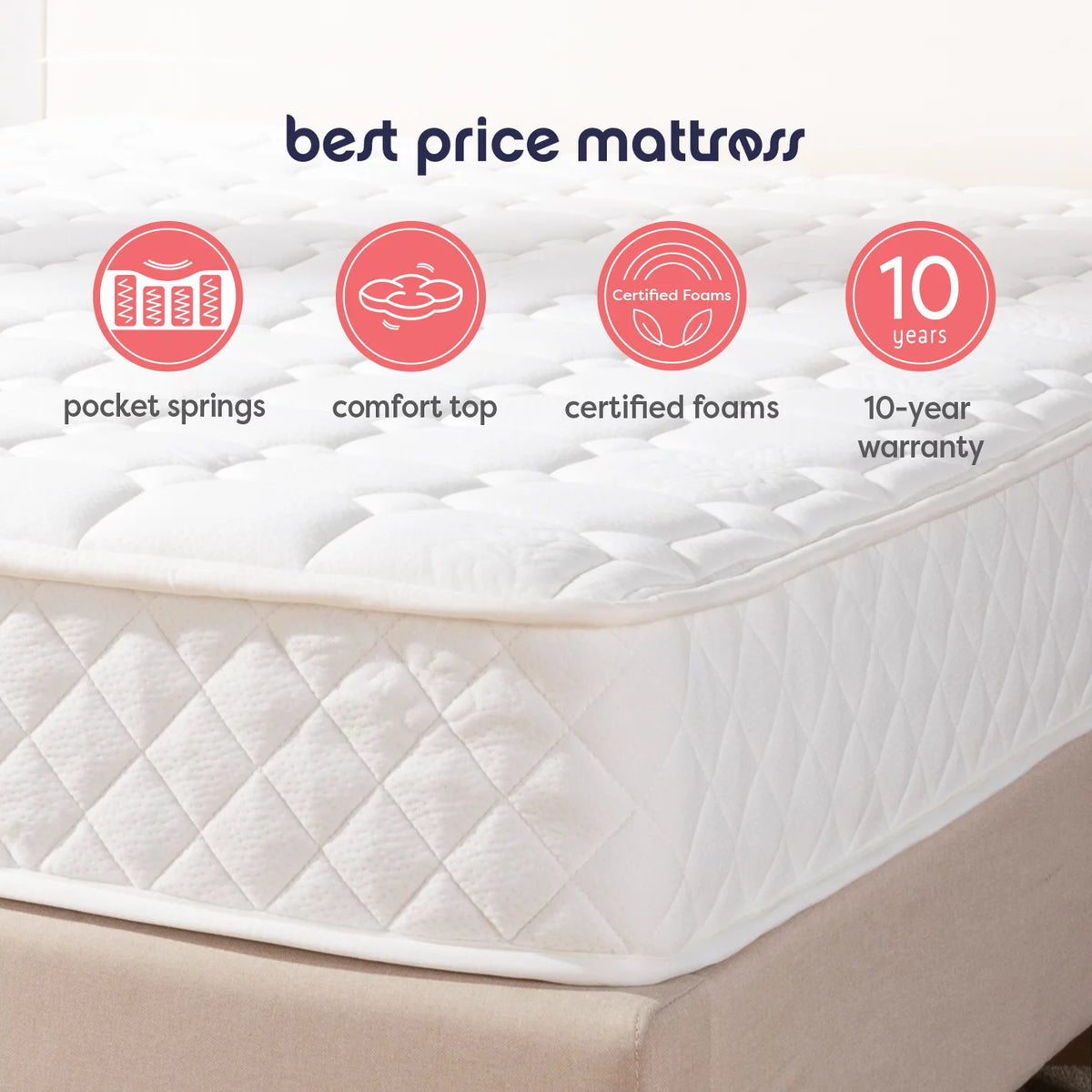 8 Tight Top Pocket Spring Mattress F62533