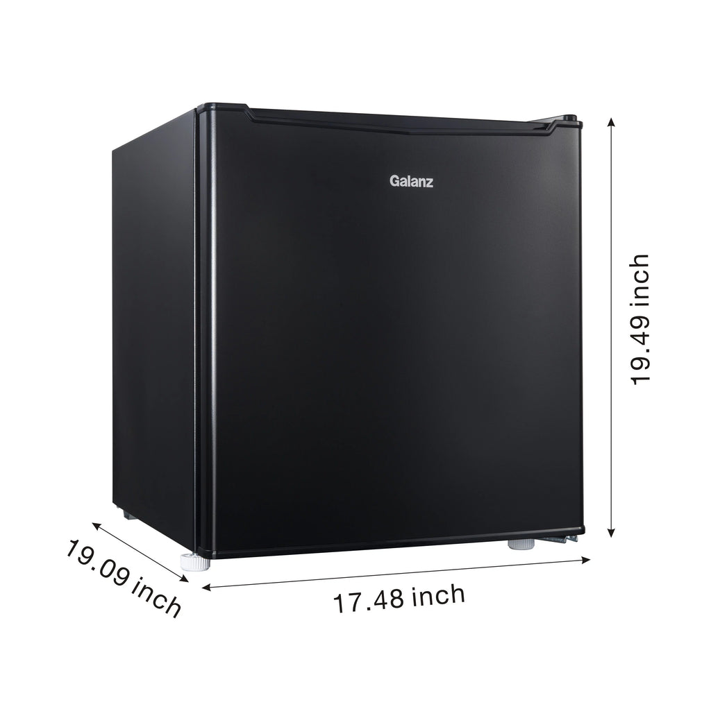 1.7 Cu ft Black Single Door Mini Fridge I820172