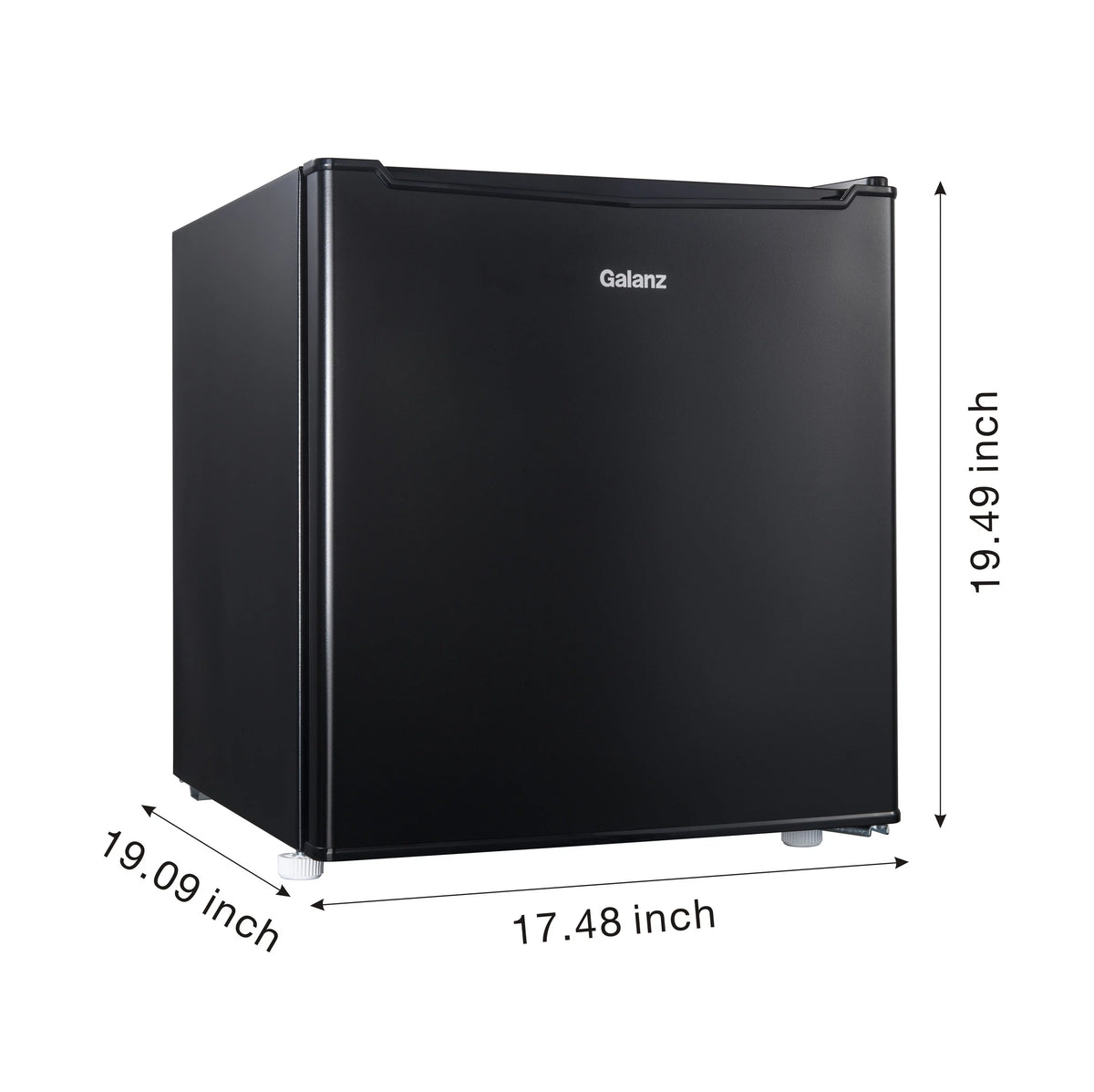 1.7 Cu ft Black Single Door Mini Fridge I820172