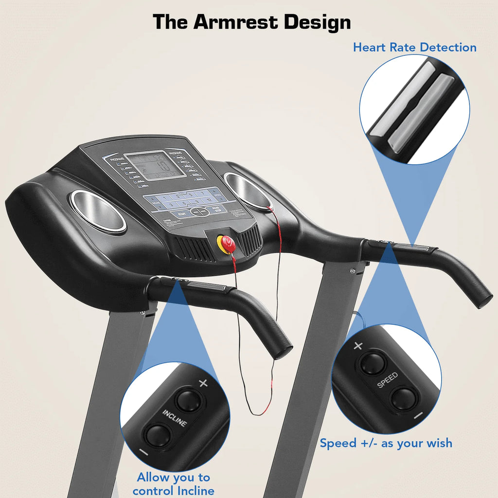 2.5 HP Folding Treadmill with 12% Auto Incline W8333