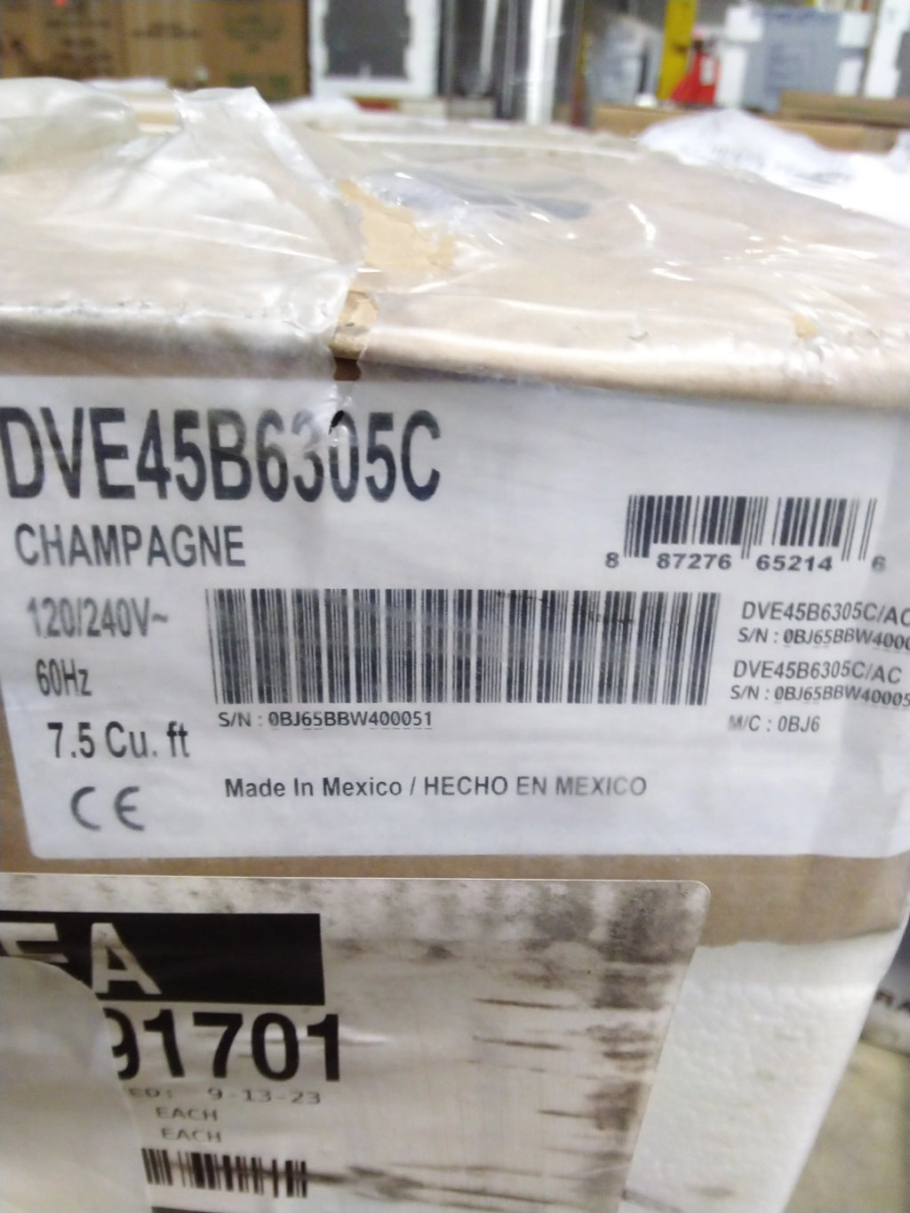 7.5 Cu. Ft. Champagne Electric Dryer N570