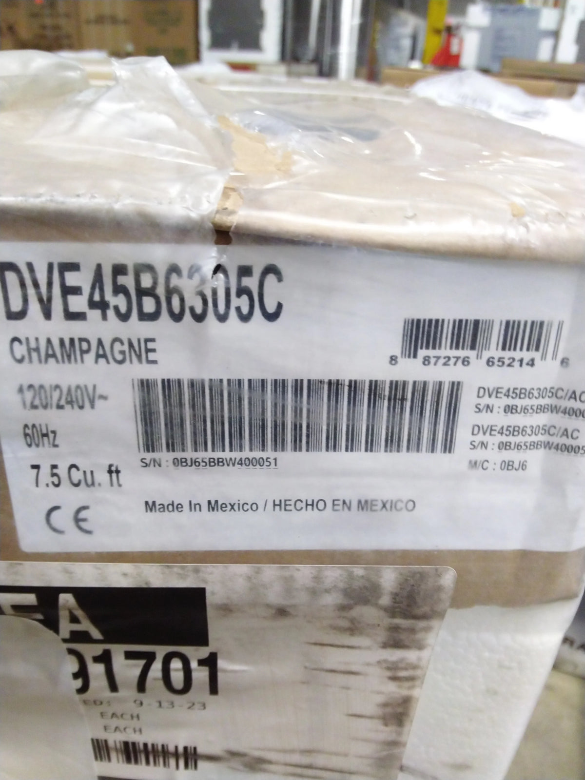 7.5 Cu. Ft. Champagne Electric Dryer N570