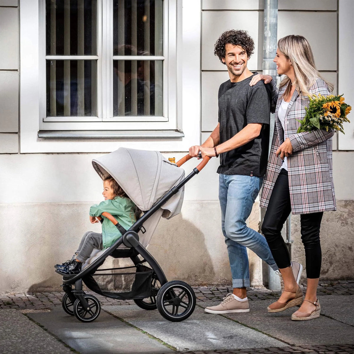 Melange Rose Stroller with Cup Holder and Canopy S20083