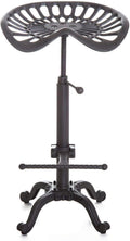Adjustable Swivel Bar Stool with Cast Iron Seat Q706