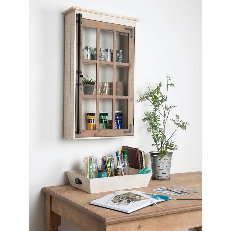 Brown Decorative Wood Wall Cabinet W668388