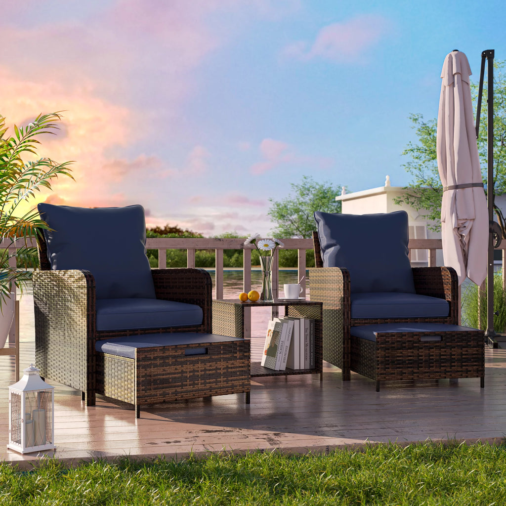 5 Piece Patio Furniture Set S50909