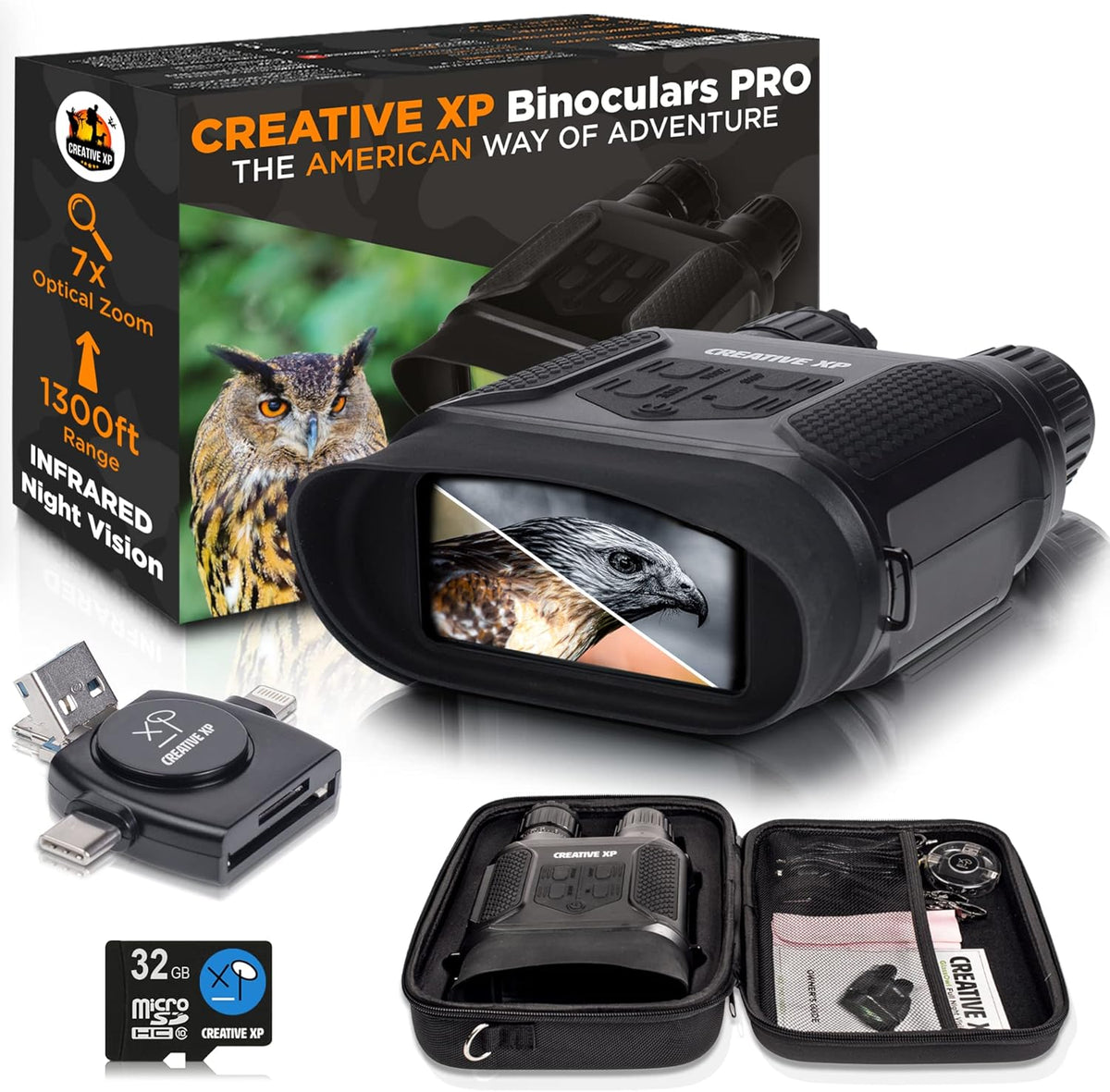 Night Vision Goggles Digital Binoculars Infrared Lens B8919
