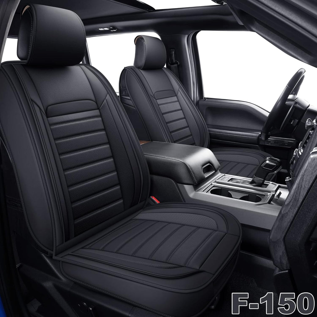Faux Leather Car Seat Covers Front Pair I3653