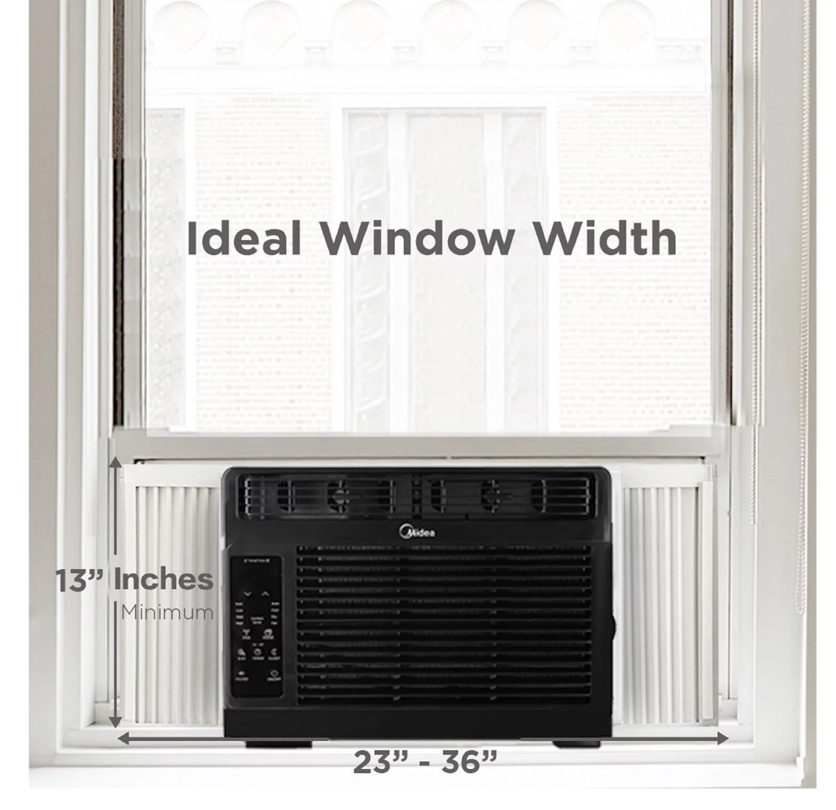 6,000 BTU 115V Window Air Conditioner with Remote, Up to 250 sq ft, Black N55679