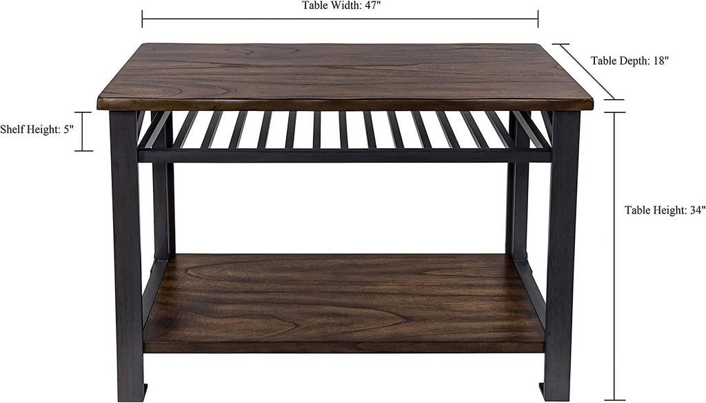 Console Table Graphite Grey Brown E674