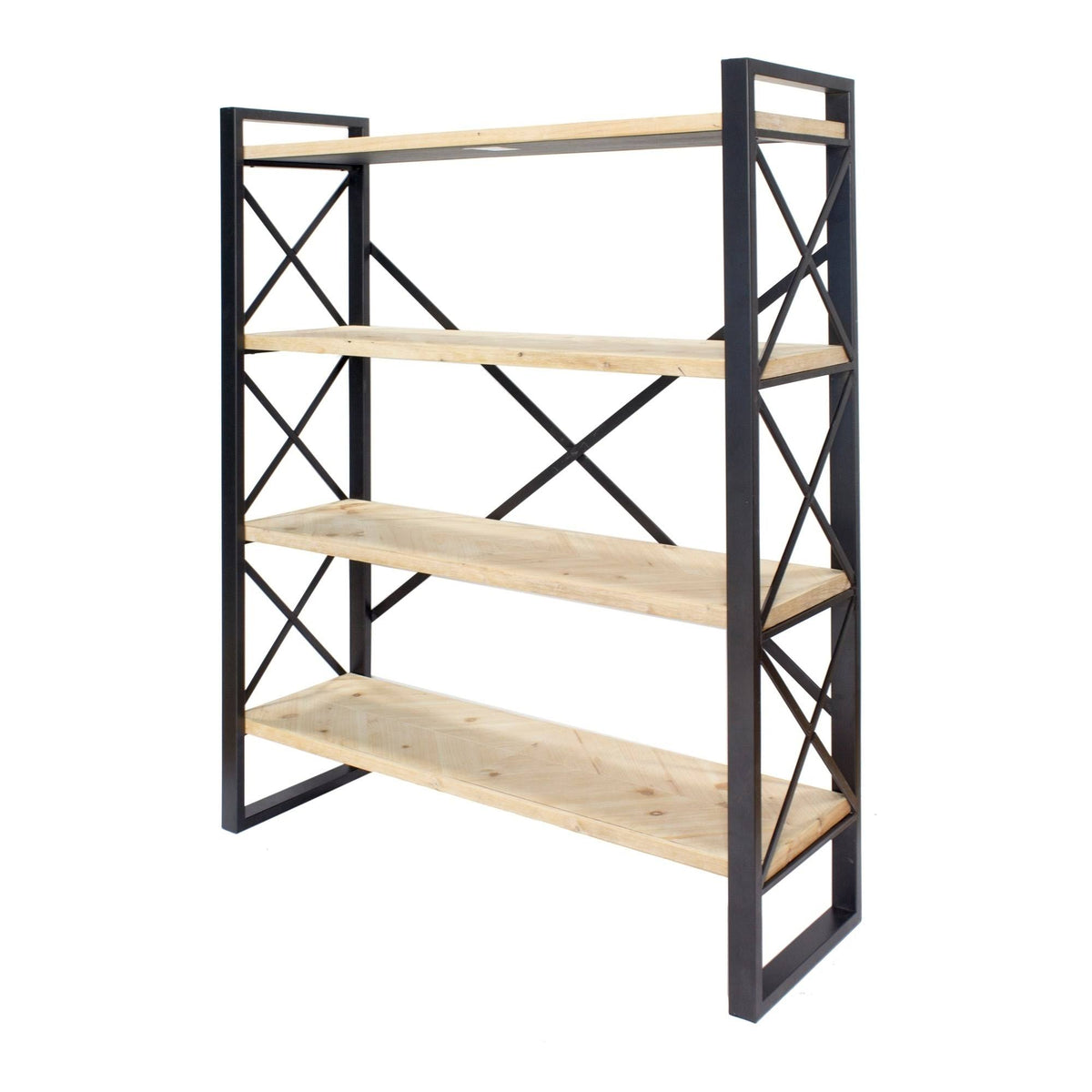 Grey 4 Shelf Standard Bookcase I524