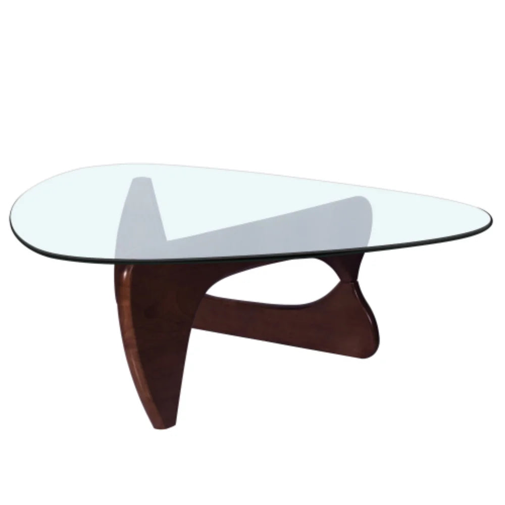 Modern Triangle Coffee Table Solid Wood L527235