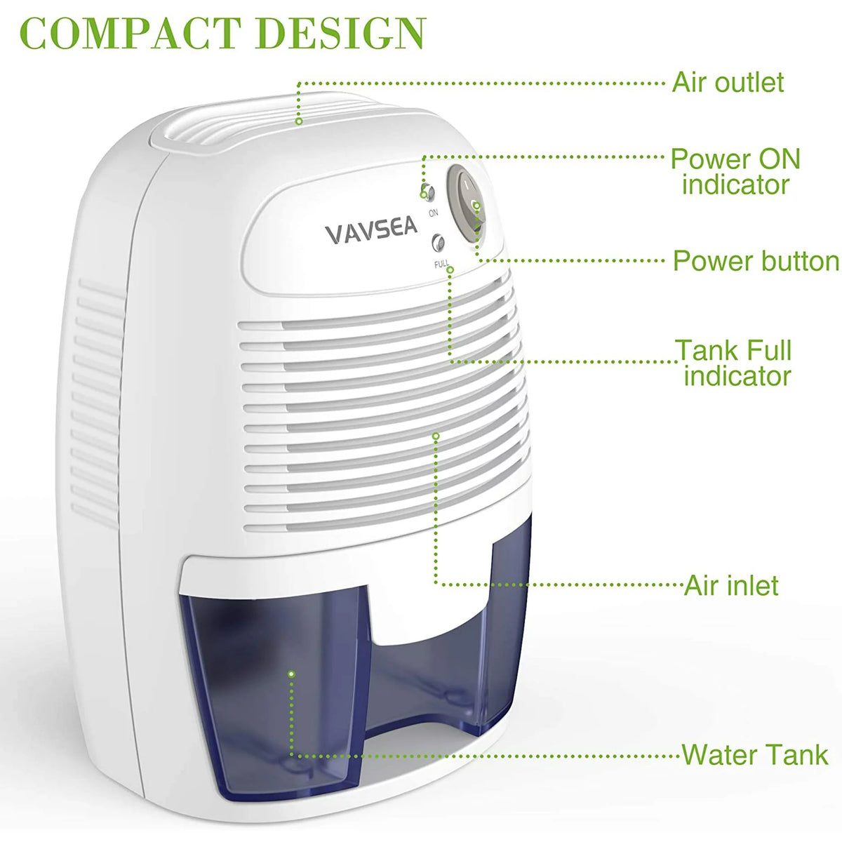 Electric Dehumidifier with Auto Shut off B244239