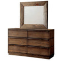 Natural Tone Wood Dresser and Mirror T34951