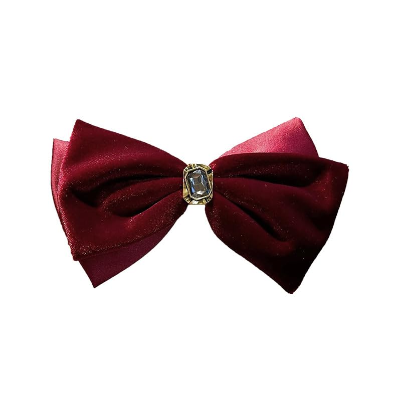 Red Velvet Bow Hair Clip O2156