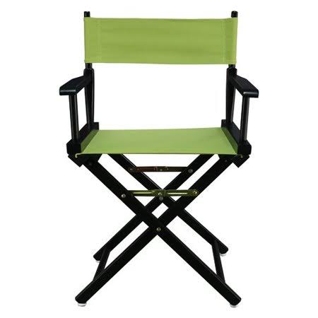 Folding Director Chair Lime Green Black K34893