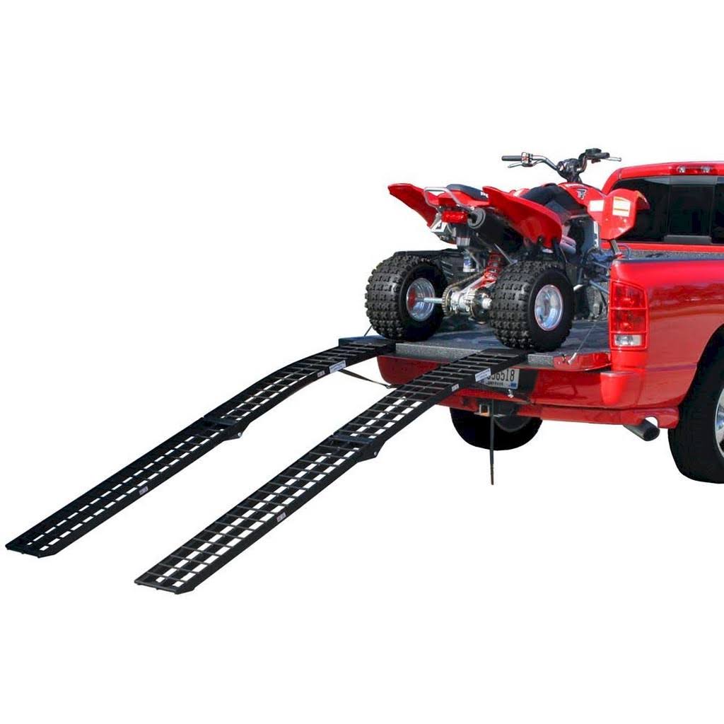 96" Black Widow Aluminum Folding Dual Off-Road ATV Loading Ramps J4682