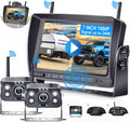 Wireless Backup Camera HD 1080P 2 Rear View Cameras 7'' DVR Monitor H51382