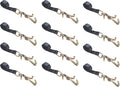 2 x 10' Car Straps Tie Down Set 4 Pack Blue X639