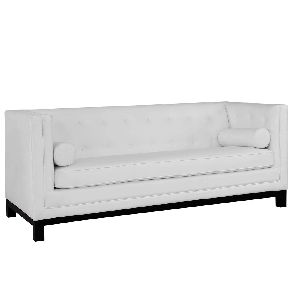 White Bonded Leather Sofa M919760