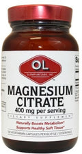Magnesium Citrate Vegetarian Capsules 400 mg 3 Pack J470