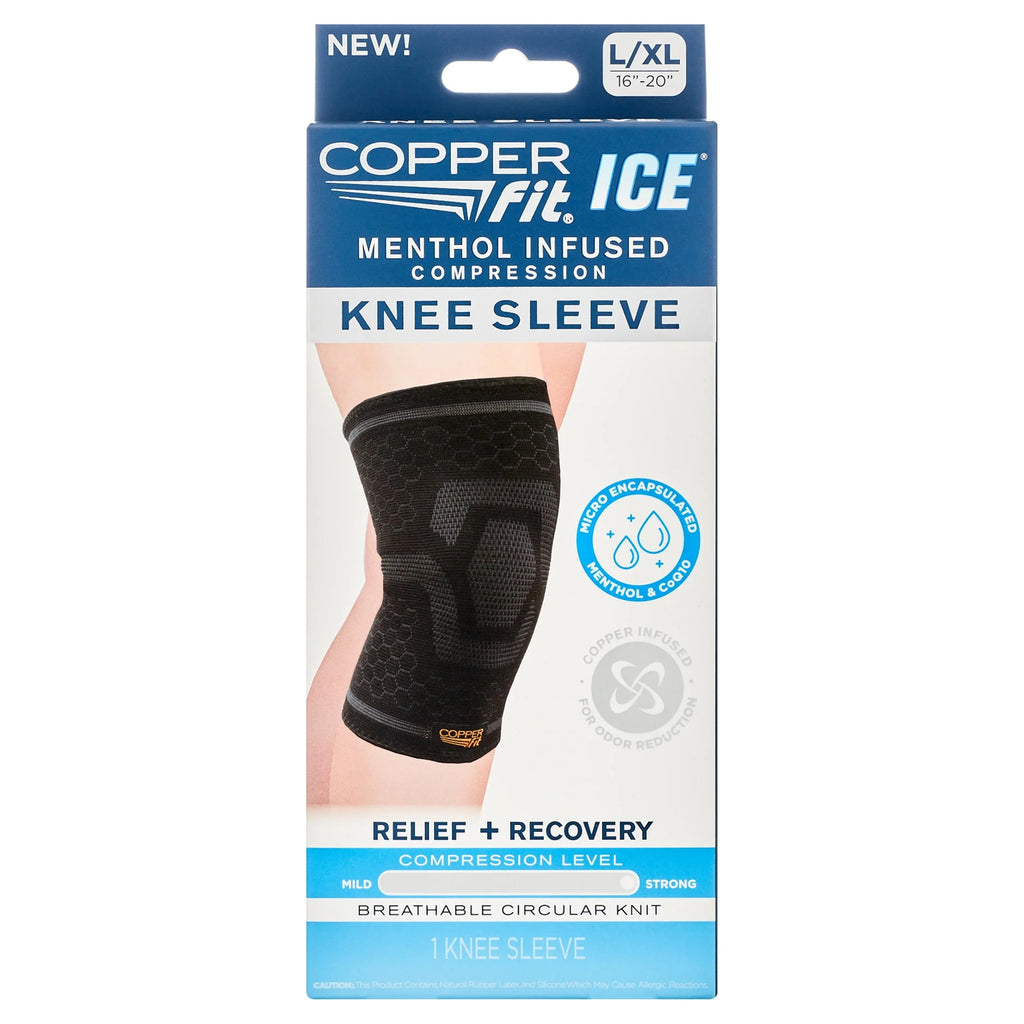 Black Large/XL Knee Compression Sleeve A14925