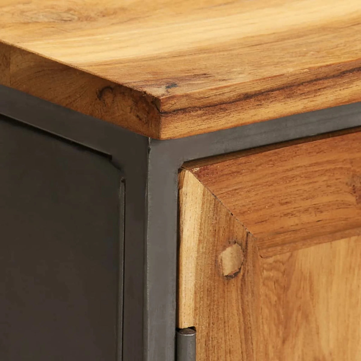 Recycled Teak and Steel Sideboard T900