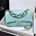 Flap Bag With Large Bi-Color Chain H61379