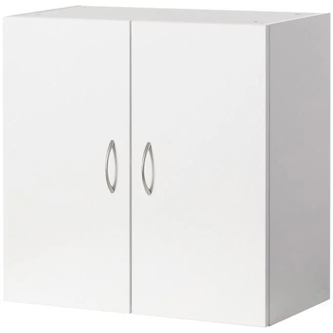 Wall Mount White Wood Bathroom Cabinet with Adjustable Shelf and Double Doors R91812