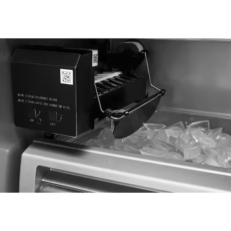 Black Stainless Steel Side-by-Side Refrigerator T461980