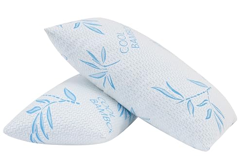 2 Pack King Size Cooling Shredded Memory Foam Pillows F68506