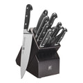 10pc Knife Set in Black Rubberwood Block C494711