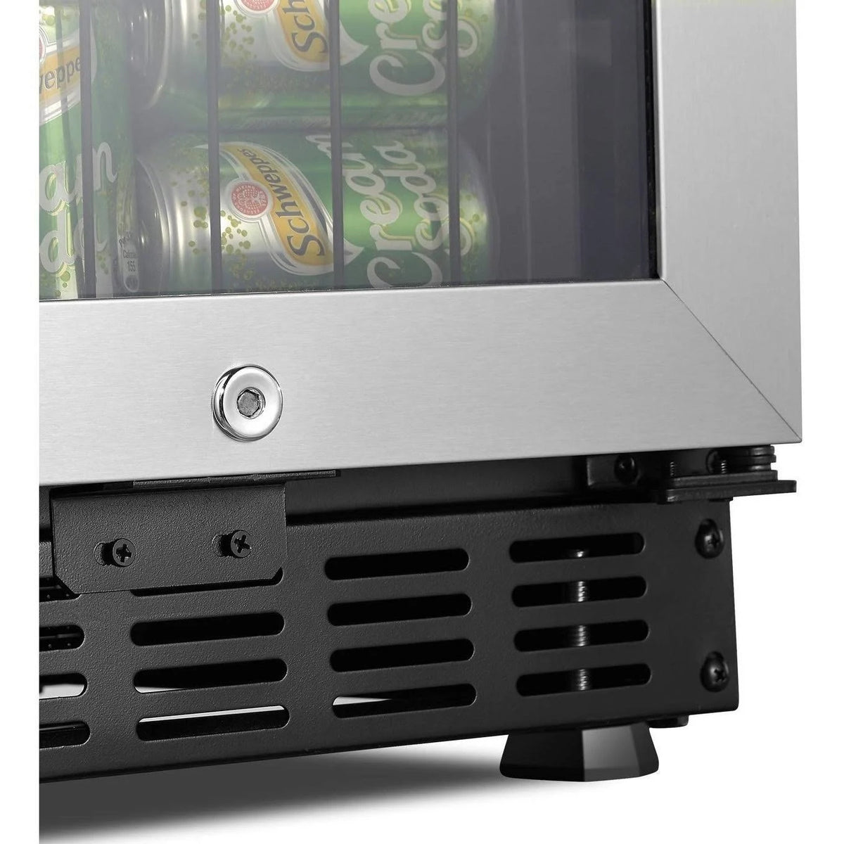 15 inch Built in Compressor Beverage Cooler 70 Cans Black E31817