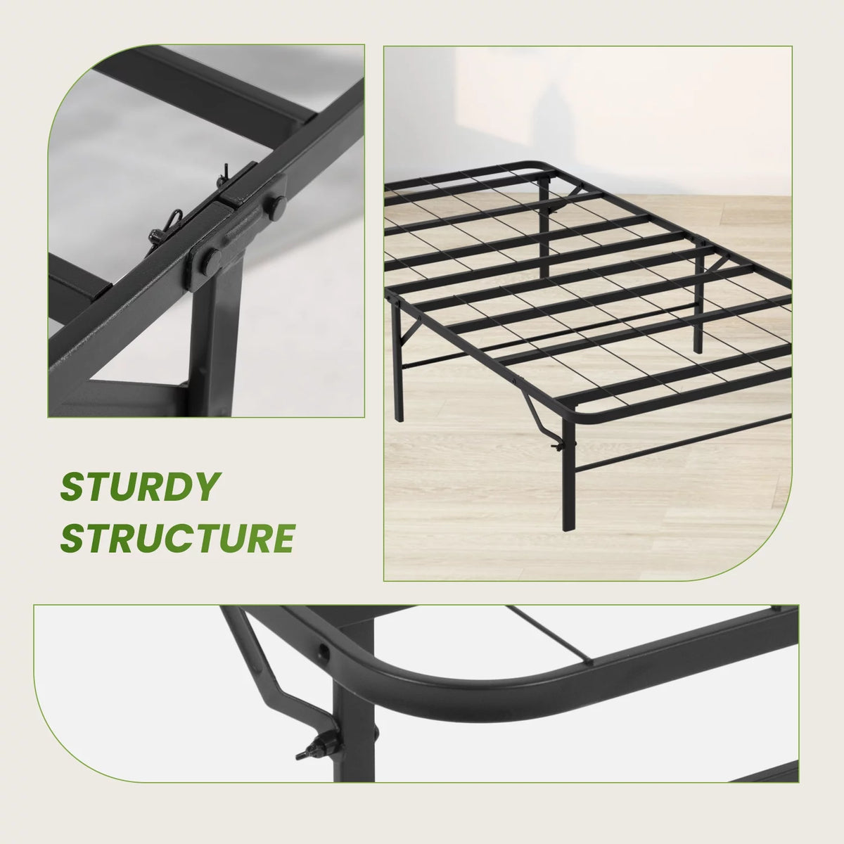 Twin Size 14 Inch Metal Platform Bed Frame L61594