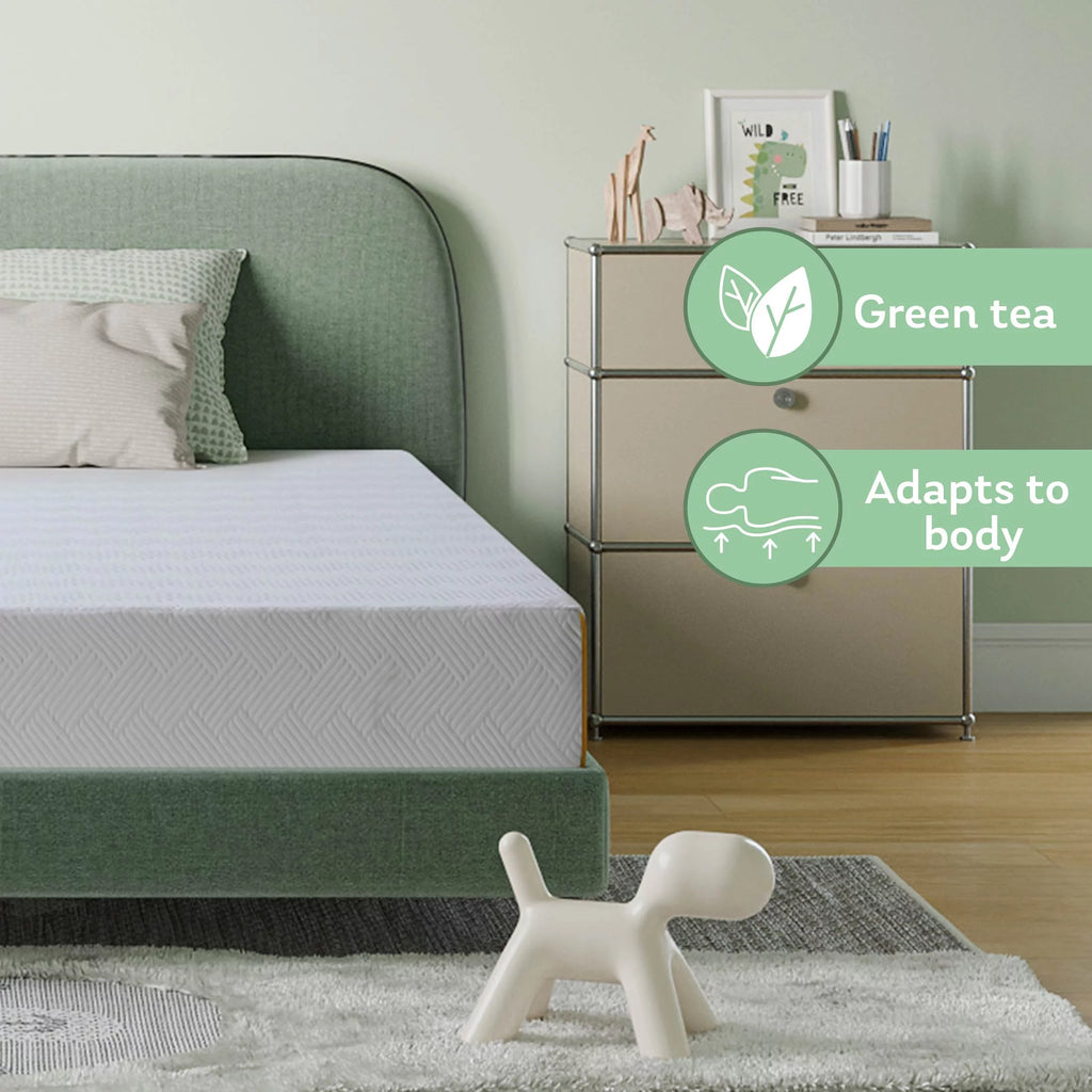 Black 8 inch Twin Size Gel Memory Foam Mattress E300137