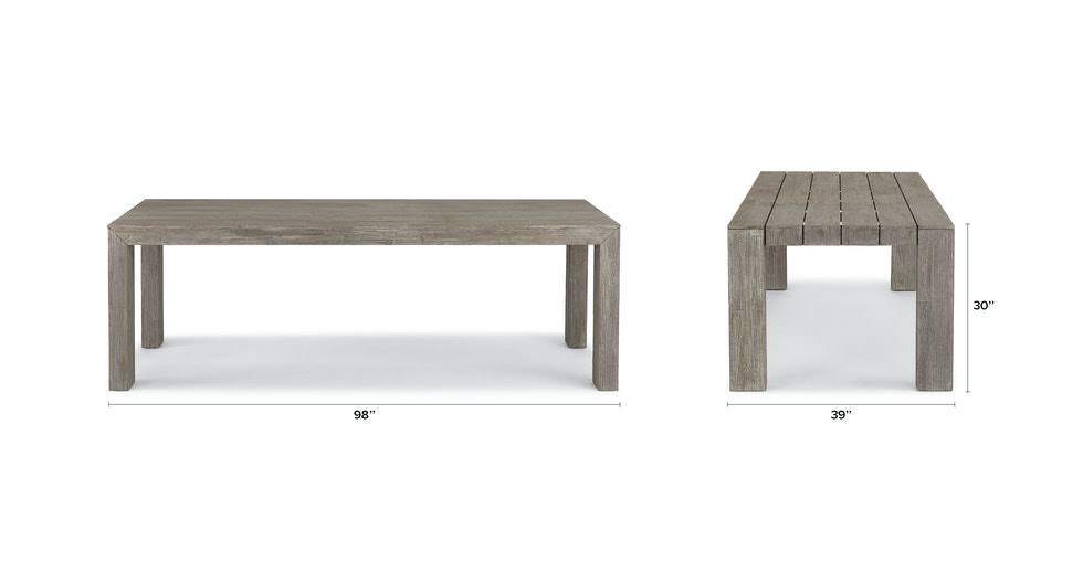 Outdoor Dining Table for 10 Solid Acacia J299