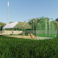 Large Metal Walk-in Chicken Coop with Waterproof Cover N453499