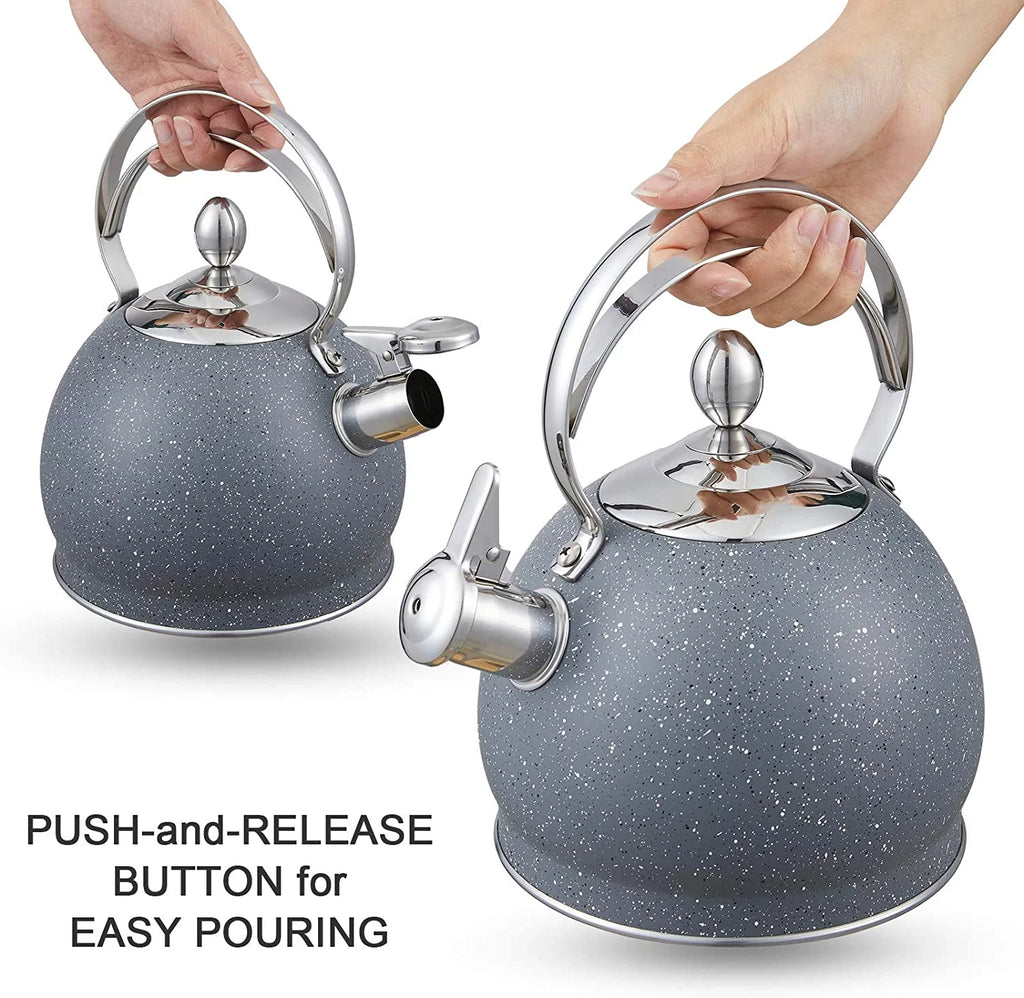 2.5 Qt Stainless Steel Whistling Tea Kettle F4215