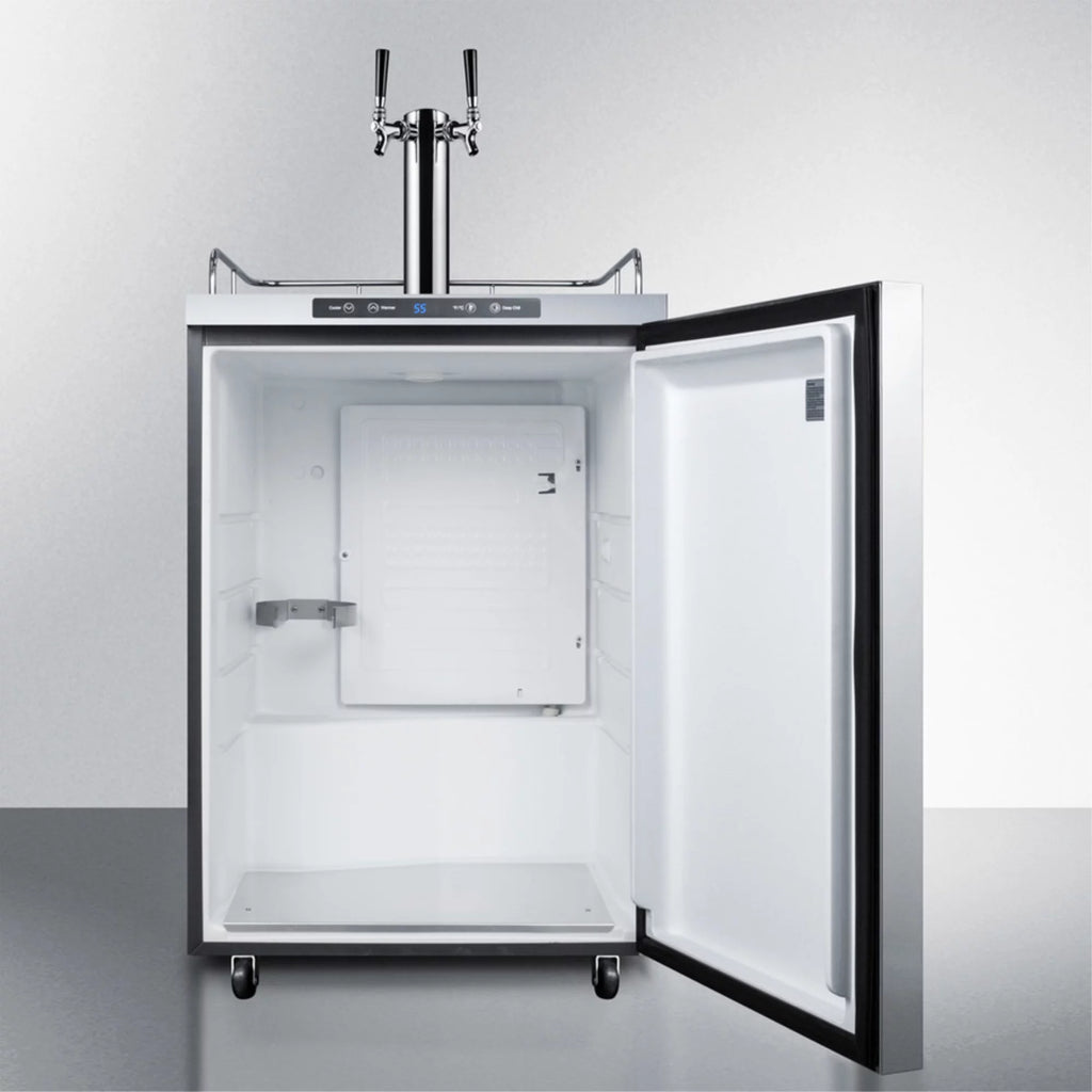 24" Stainless Steel Outdoor Beer Dispenser with Dual Tap R48888