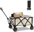 Blue Collapsible Folding Utility Wagon Cart with Wheels S651