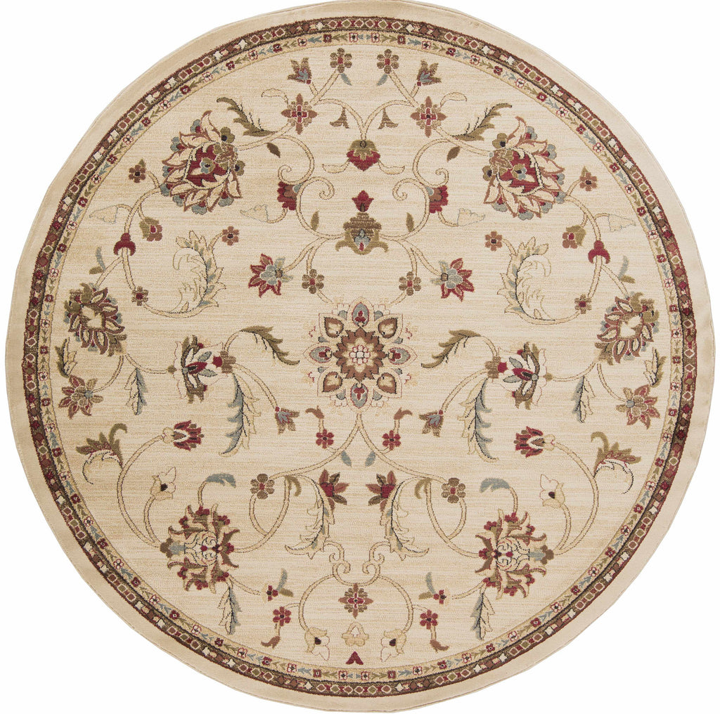 Black Beige Orange Area Rug Y862
