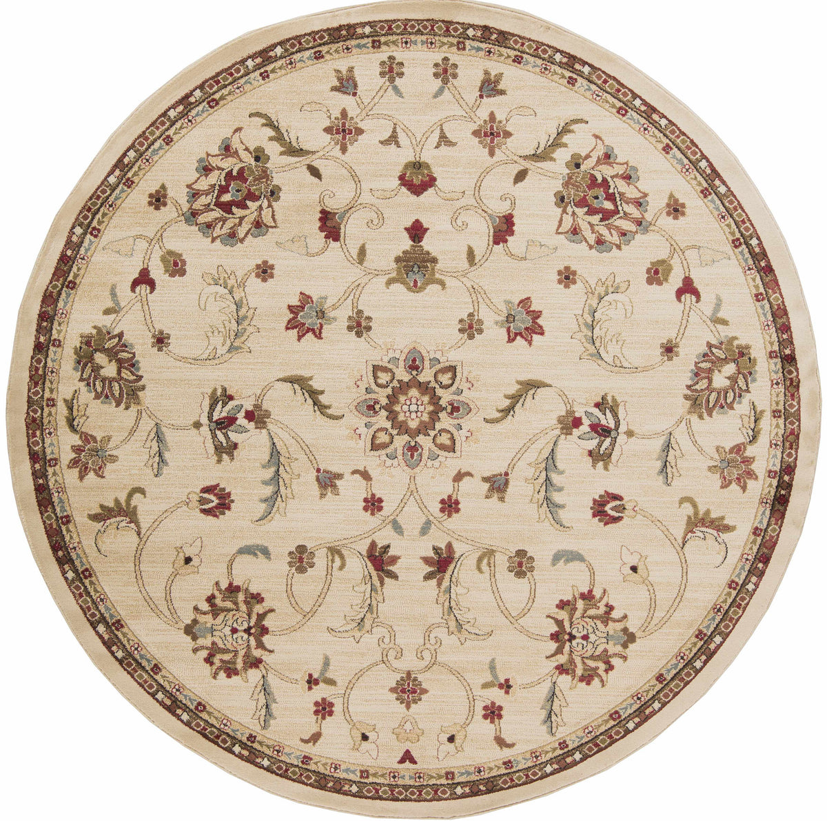 Black Beige Orange Area Rug Y862
