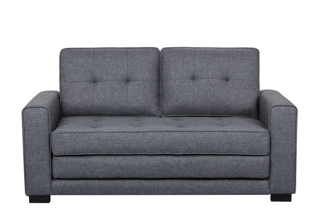 Dark Gray Convertible Sleeper Loveseat L304