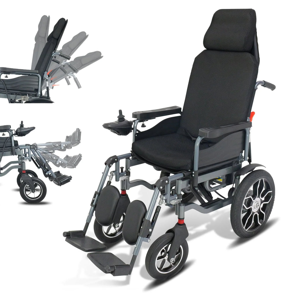 Electric Wheelchairs 25 Miles Lightweight Folding Power Wheelchair Aluminum E20130